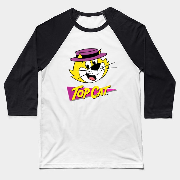 Top Cat  1960s  gang of low-life cats with their charismatic Leader, Top Cat Baseball T-Shirt by CS77